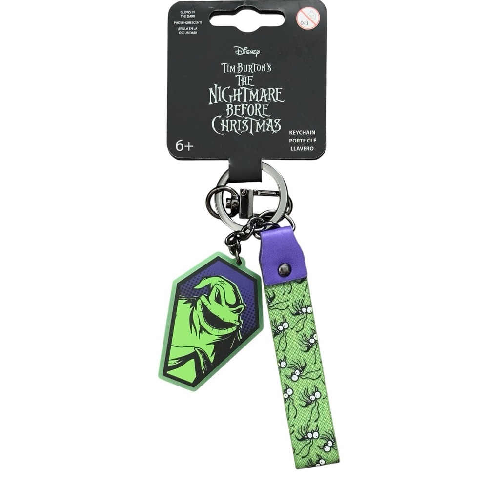 Disney Nightmare Before Christmas Oogie Boogie Glow In The Dark Keychain Strap